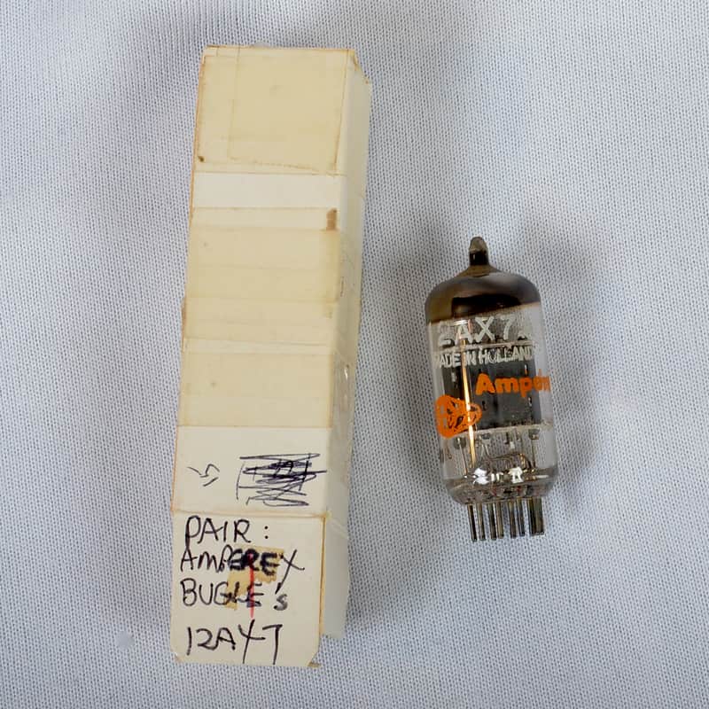 Amperex 12AX7 / ECC83 Preamp Tube – Made in Holland – Tests Strong image 1