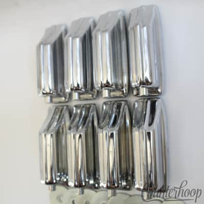Rogers 8x Beavertail Bass Drum Lugs Chrome Cleveland-Dayton Powertone Vintage60s image 3