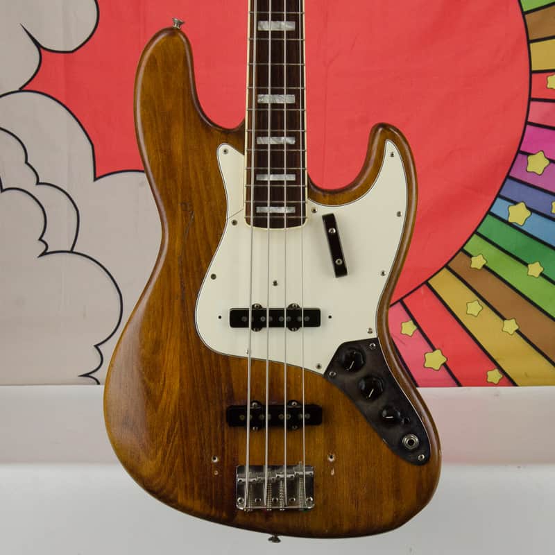 Vintage 1973 Fender Jazz Bass Guitar, Replacement Neck, Gig Bag image 1