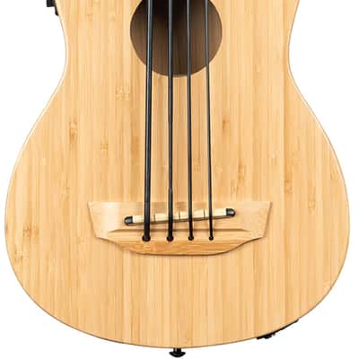 Kala UBASS-BMB-FS Bamboo Fretted Acoustic-Electric U-Bass image 2