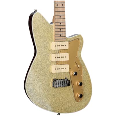 Reverend Ryan Malicsi Signature Electric Guitar, White Gold Sparkle image 1