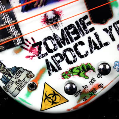 Custom Painted and Upgraded Yamaha RBX 260 With Matching Headstock And Graphics image 11