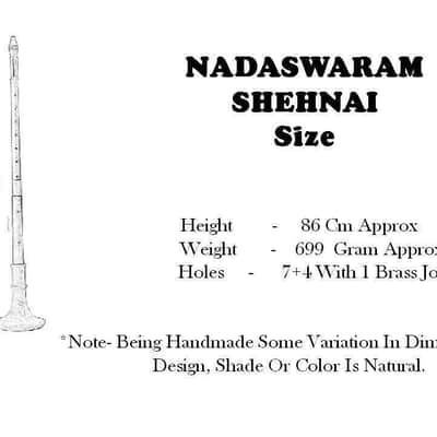 Handmade Shehnai Folding Nadaswaram Achala Wood South Indian Carnatic Classical Instrument image 10