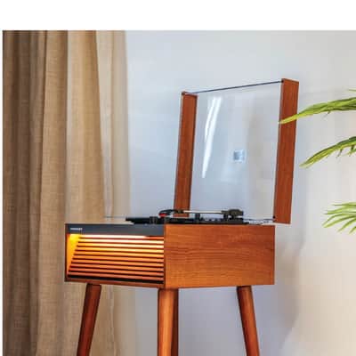 Crosley CR6237A Dean 3-Speed Bluetooth Record Player Natural With Legs-NEW image 16