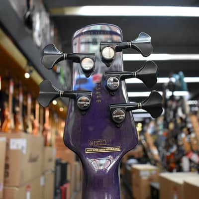 Spector Euro 5 CST 5-String Electric Bass Guitar Natural Violet Burst w/Padded Gig Bag image 8