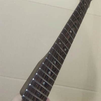 Lefty Wenge Wood Guitar Strat Style Neck, 22 Frets Fingerboard image 4