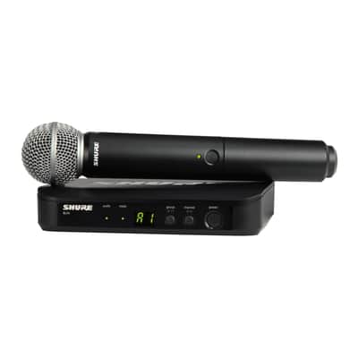 Shure BLX24/SM58 H11 Frequency Band Simple Setup Wireless Microphone System image 1