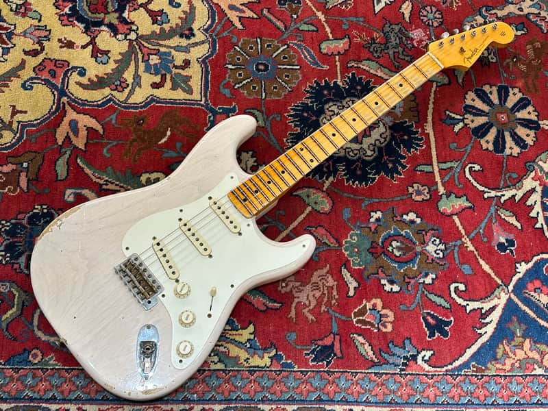 Fender Custom Shop '57 Relic Stratocaster 2022 Aged White Blonde image 1