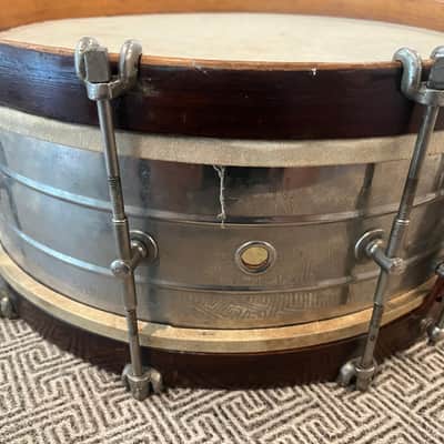 Wilson Brothers 1920s 14x5 NOB snare 20s - Nickle image 2