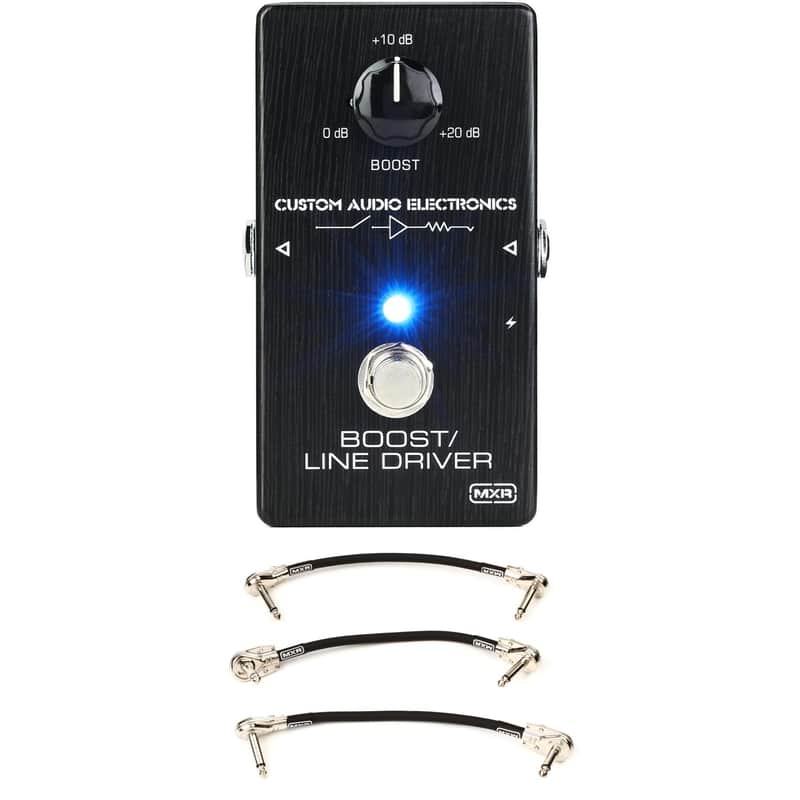 MXR MC401 CAE Boost/Line Driver Pedal and 3 Patch Cables image 1