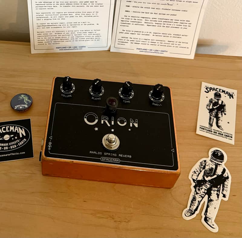 Spaceman Orion Analog Spring Reverb Limited Copper Edition image 1