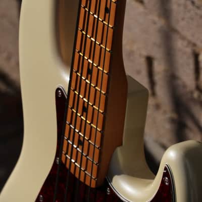New Fender Player Plus Jazz Bass with New Fender Gig Bag Olympic Pearl White image 8