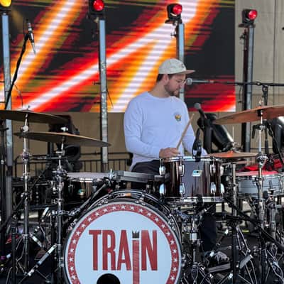 Ludwig Purple Vistalite Drum Set - Used By TRAIN image 8