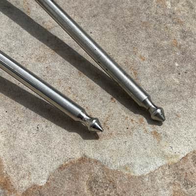 30/40's Slingerland Radio King Shur-Grip Hoop Mounted Bass Drum Spurs - Clamp On image 8