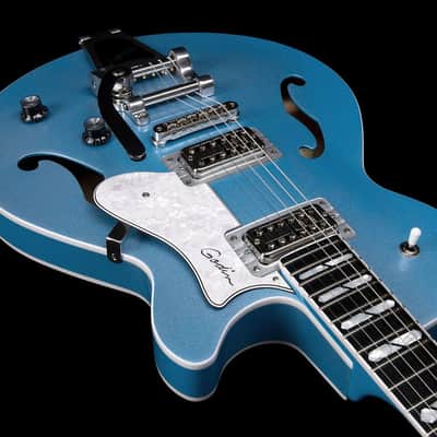 Godin 051595 Montreal Premiere LTD w/ Bigsby Semi-hollow Electric Guitar - Imperial Blue (Demo Unit) image 6