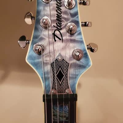 Diamond MONEX15-IB Monarch Quilt Maple Top Electric Guitar Ice Blue image 4