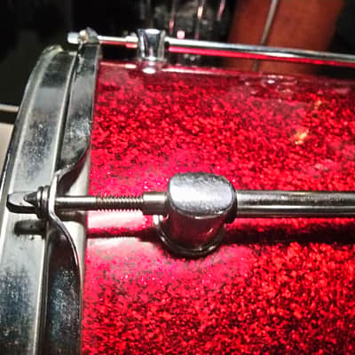 Mapex Mars Series Floor Tom Kick Drum Retro fit 16 x 16 - Red Sparkle image 10