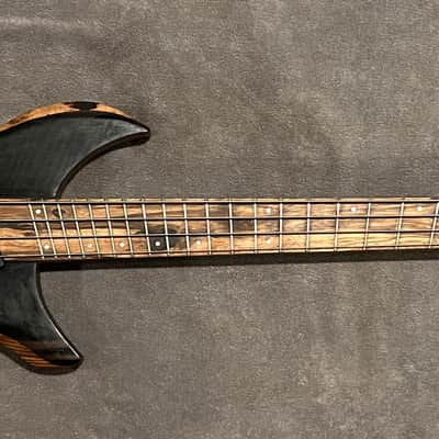 Flame Instruments Multiscale (fanned fret) Headless  Bass EMG TW image 1