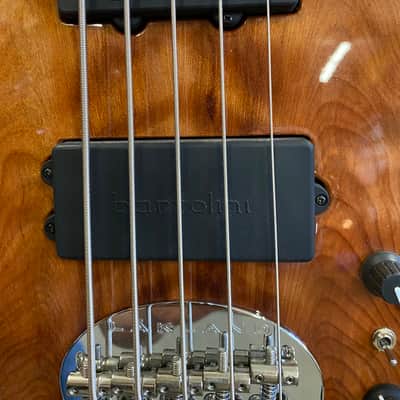 Lakland USA Series 54-94 (34" Scale) Figured Redwood Top, Bartolini system, Birdseye FB DEMO! 2020 image 3