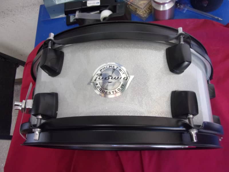 NEW Ludwig 12" x 5" Mini Piccolo Snare Drum Sparkle Silver from Questlove Pocket Set image 1