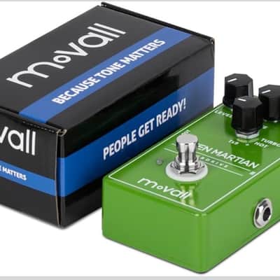 moVall MP105 Green Martian Overdrive Guitar Effect Pedal Because Tone Matters By CalineMoVall MP105 2025 - Green image 7
