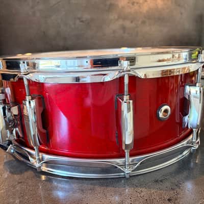 Pearl MBX-5114 Masters studio birch 14x5.5” 1993-1995 - Sequoia red image 7