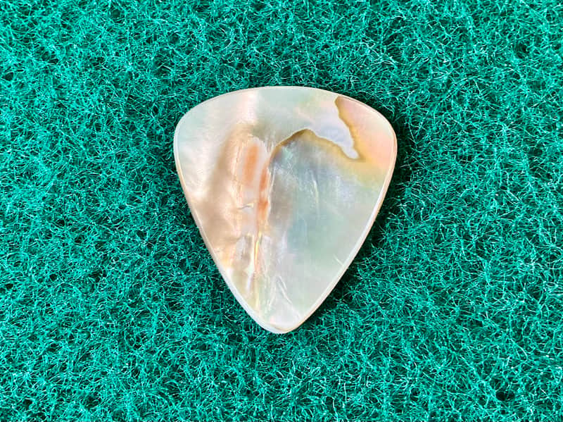Abalone seashell guitar pick-1.3mm, classic size & shape… by BeachSidePicks image 1