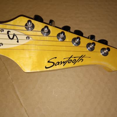 Sawtooth Electric Deluxe Strat Guitar Sunburst Maple Neck image 5