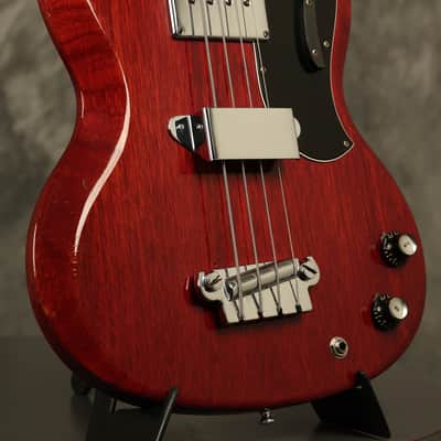 1965 Gibson EB-0 Bass Cherry wide nut width image 10