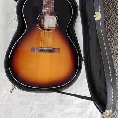 Alvarez Delta00 E TSB Tobacco Sunburst Parlor Acoustic Electric Guitar + HS case image 9
