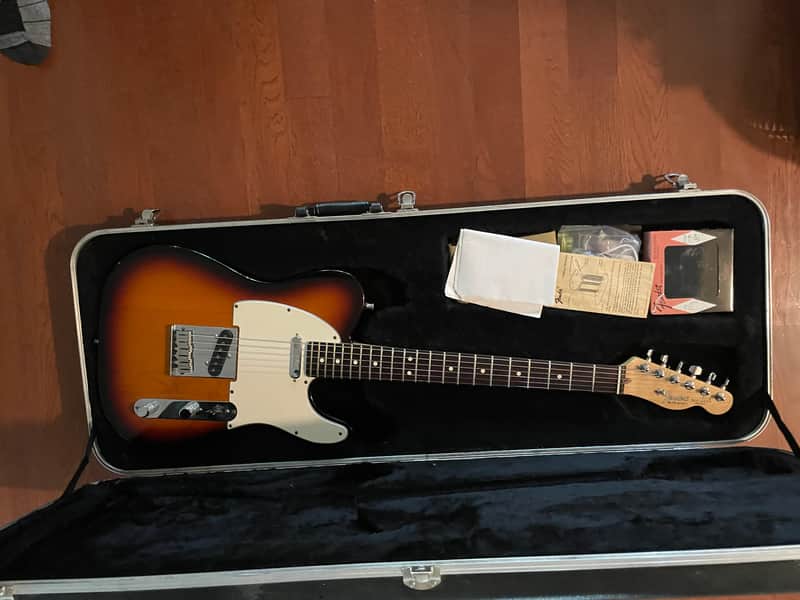 Fender American Standard Telecaster with Maple Fretboard Brown Sunburst W/Case image 1