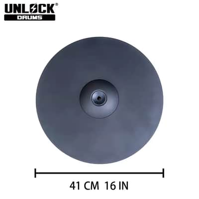 UNLOCK 16” 3 Zone Thin RIDE Cymbal for Roland Alesis Kit image 3