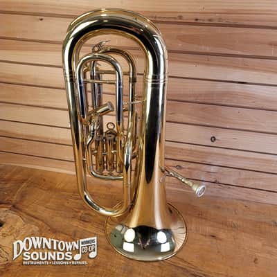 D. C. Pro Series II Bb Euphonium with Foam Hard Case, Mouthpiece, Bell Cover image 5