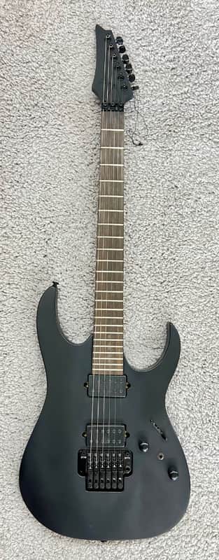Ibanez RG Iron Label Electric Guitar Flat Black, Model RGRB620BKF image 1