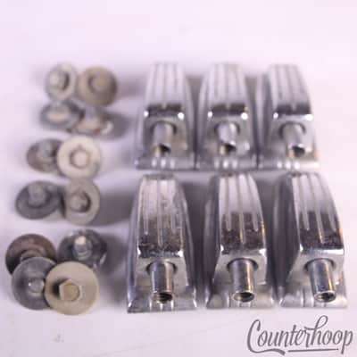*Ludwig 6x Tom/Snare Drum Small Classic Lugs Set Chrome 1 1/4" Vintage 70s USA* image 1
