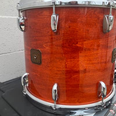 Gretsch USA 14" Floor tom drum Burnt Orange image 1