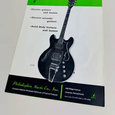 Framus Foldout Catalog No. 4 – Philadelphia Music Co. Distributor Issue 1969 image 1