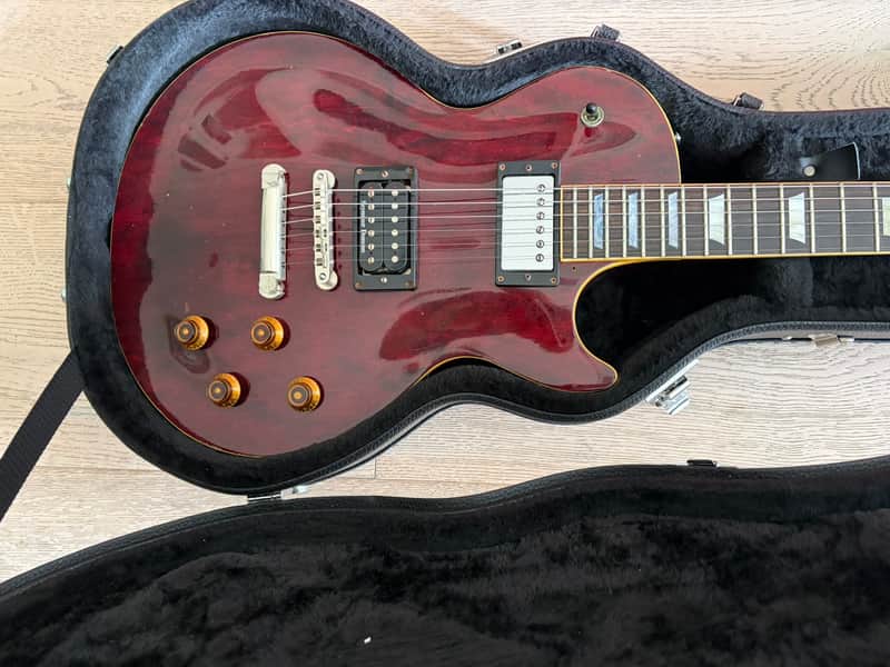 1970s Greco Les Paul Standard See Through Red Order Made Maxon U3000 Seymour Duncan SH-15 Japan Vintage image 1
