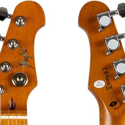 Flight Pathfinder Solid Body Transparent Blue Electric Baritone Ukulele New - Transparent Black, Solid Body image 7