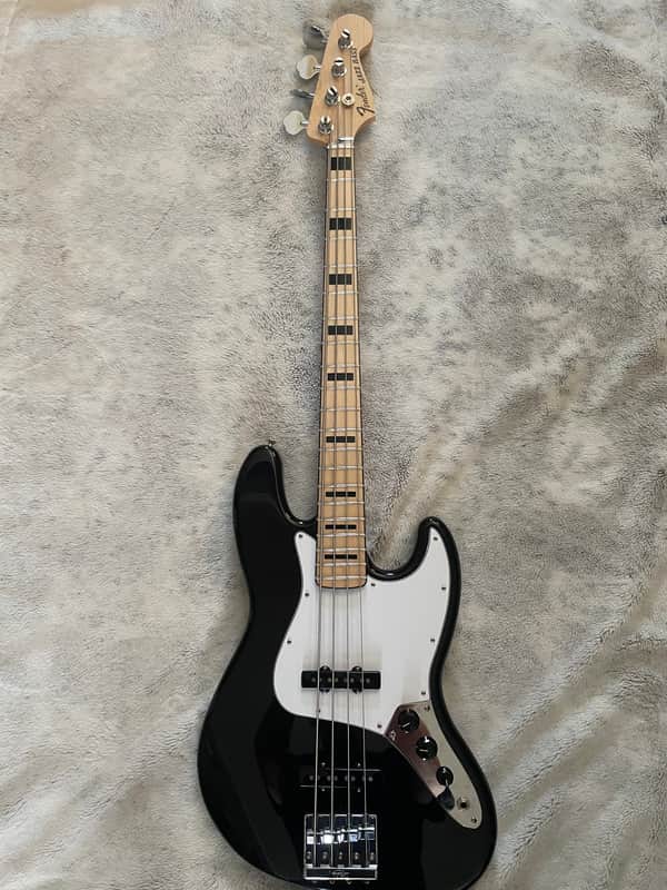Fender MIM Geddy Lee Jazz Bass 2020 - Black image 1