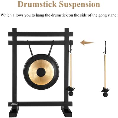 Large Gong Desk Chime Meditation Percussion Instrument image 6