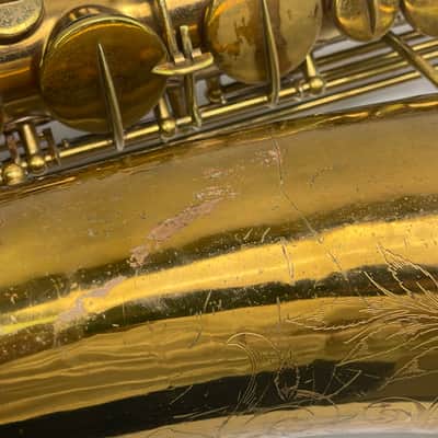 Buescher Vintage True Tone Baritone Saxophone 1927-1928 S/N 224362 MII All Original image 7
