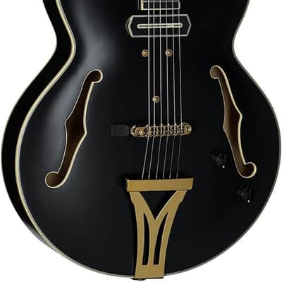 Ibanez PM3C BKL Pat Metheny Signature Hollowbody Electric Guitar. Black Low Gloss with Case image 2
