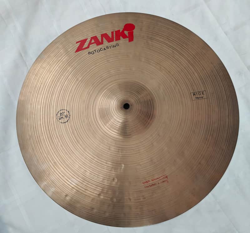 Zanki 20" Rotocasting Hand Hammered Heavy Ride Becken – NOS,Vintage,Ultra Rare image 1