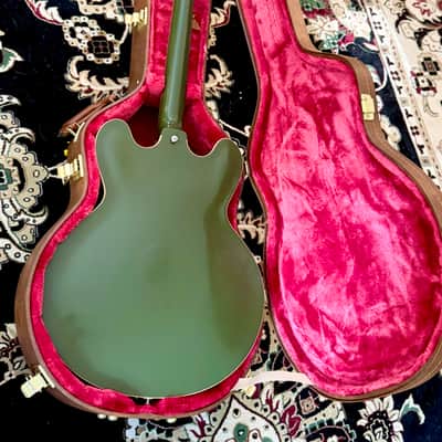 Gibson Memphis Limited Edition ES-330 2018 - Olive Drab Green VOS image 3