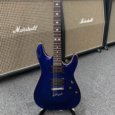 Schecter C-1 Diamond Series Blue with case image 4