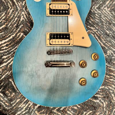 Epiphone Les Paul Traditional Pro IV  - Worn Pacific Blue image 4