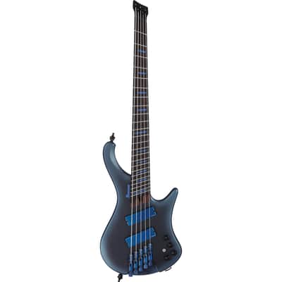 Ibanez EHB5MSBSP EHB Ergonomic Headless Multi-Scale 5-String Bass w/ Fishman Fluence Pickups & Gig Bag - Midnight Arctic Ocean Matte image 2
