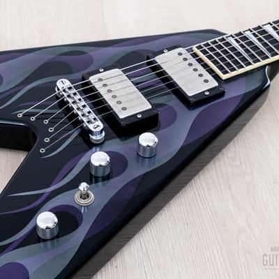 2002 Jackson USA Dave Mustaine Y2KV Black Ghost Flames w/ Hangtags & Case image 6