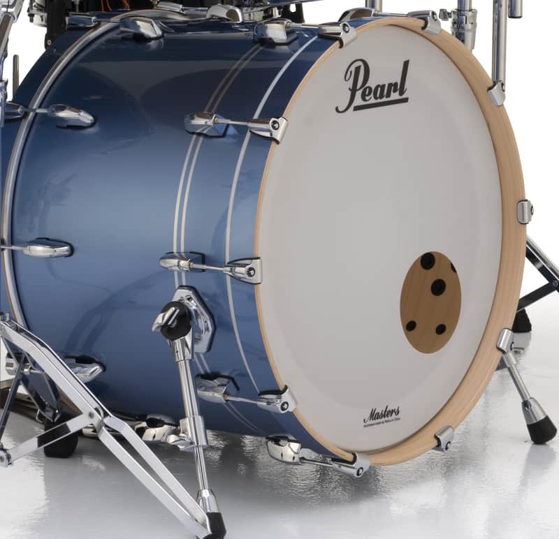 Pearl Masters Maple Complete Chrome Contrail 20x14" Bass Kick Drum Virgin/No Mount NEW Authorized Dealer image 1